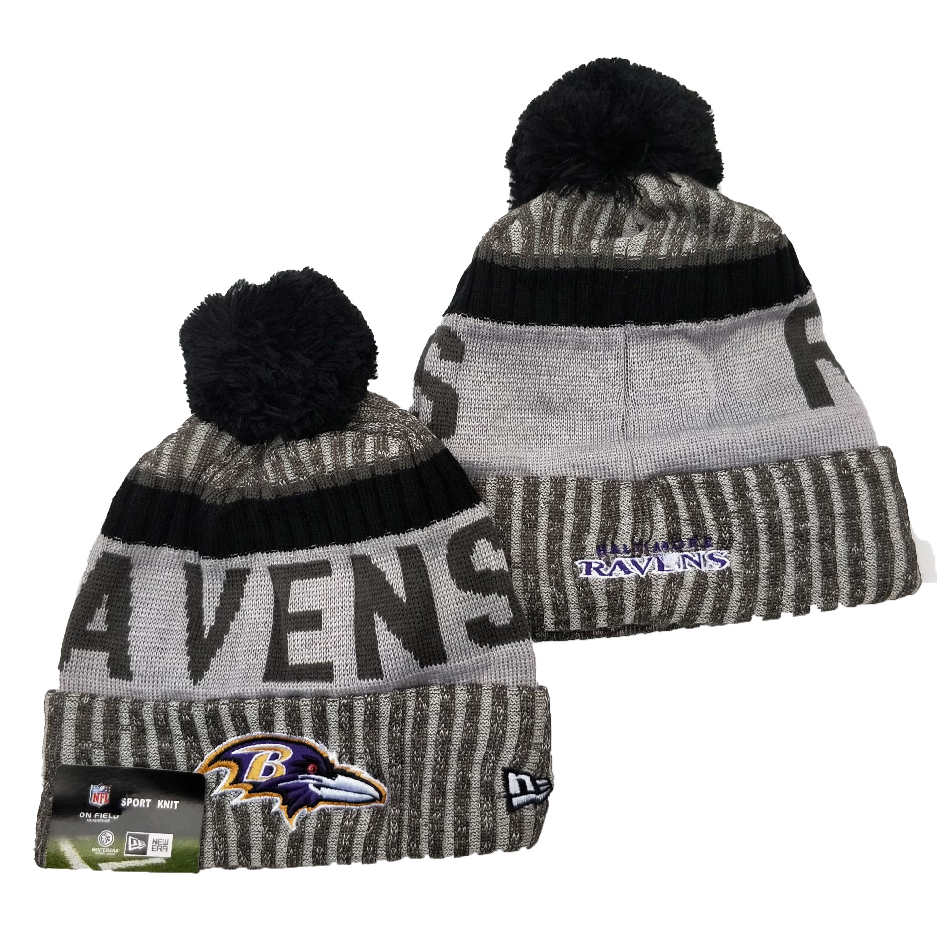 Baltimore Ravens Knit Hats 049